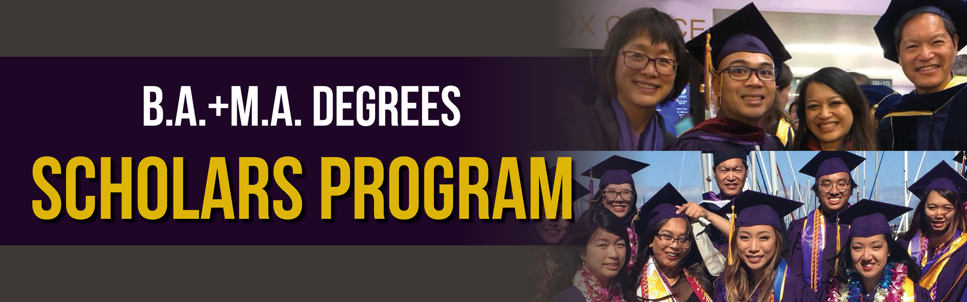 B.A.+M.A. Degrees Scholars Program: groups of ASS graduates