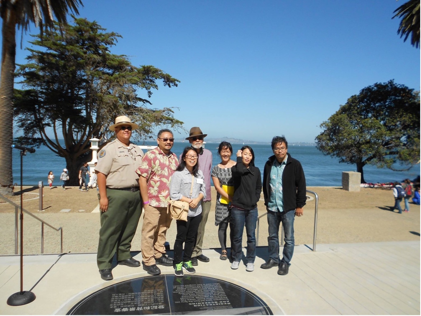 A group photo at Angel Island