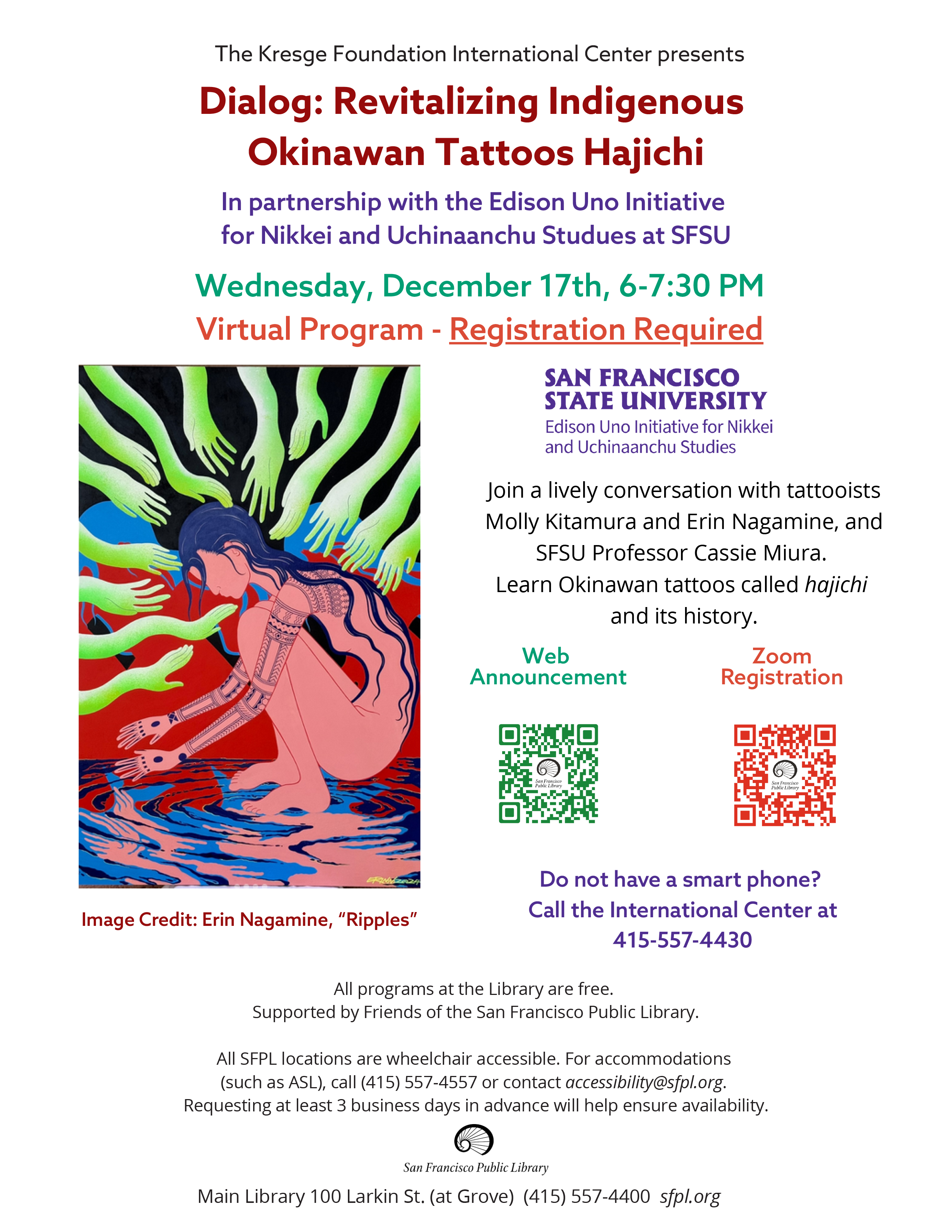 Informational flyer for the event.