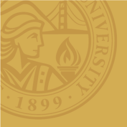 SFSU seal on yellow background