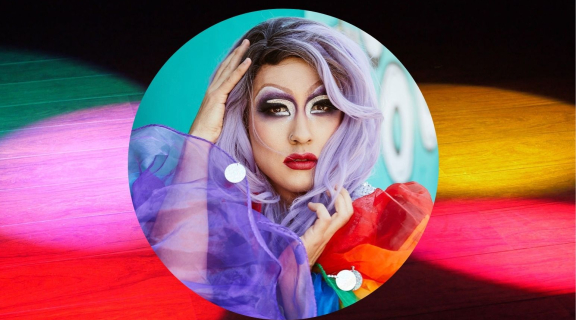 Kristi Yummykochi in drag.